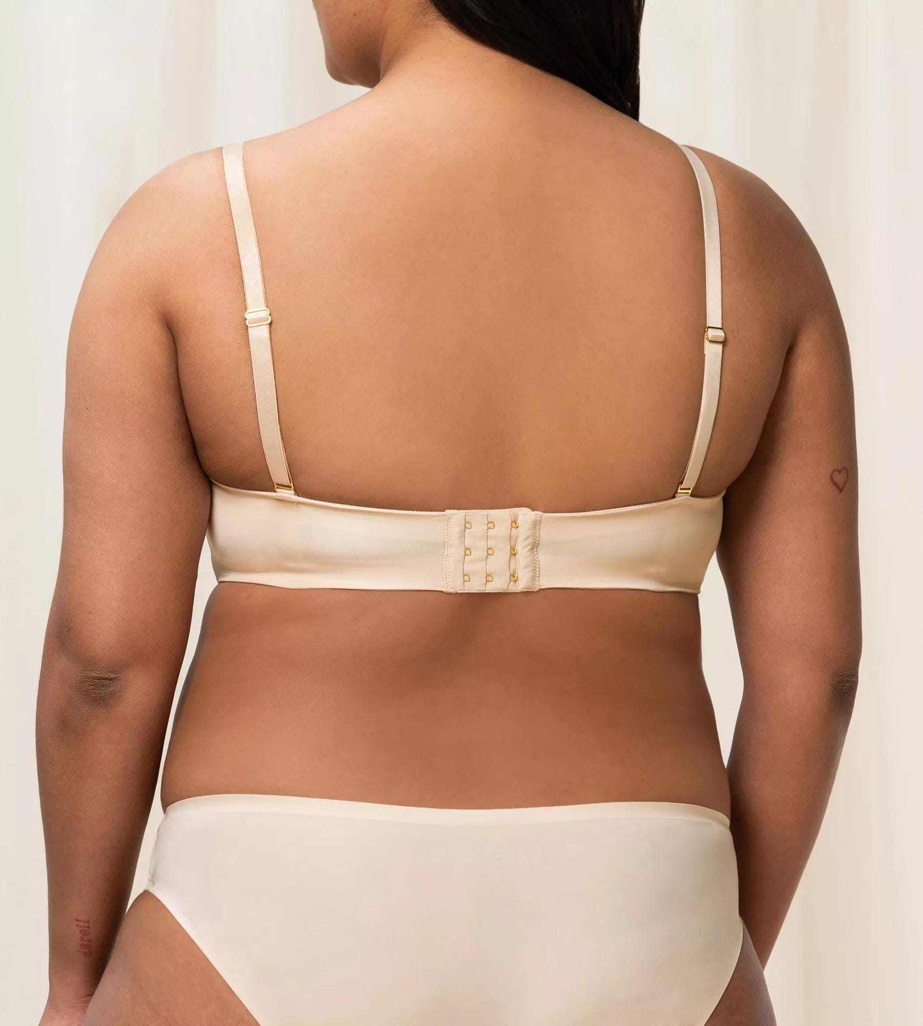 Бюстгальтер с косточками с плотными чашками и отстегивающимися бретелями