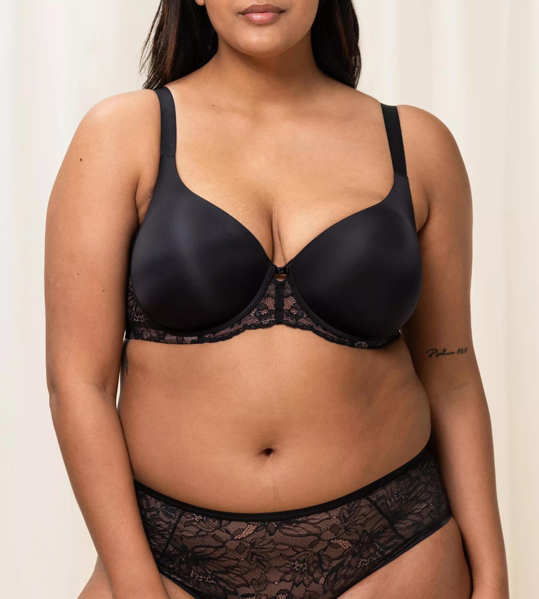 Бюстгальтер с косточками с плотными чашками