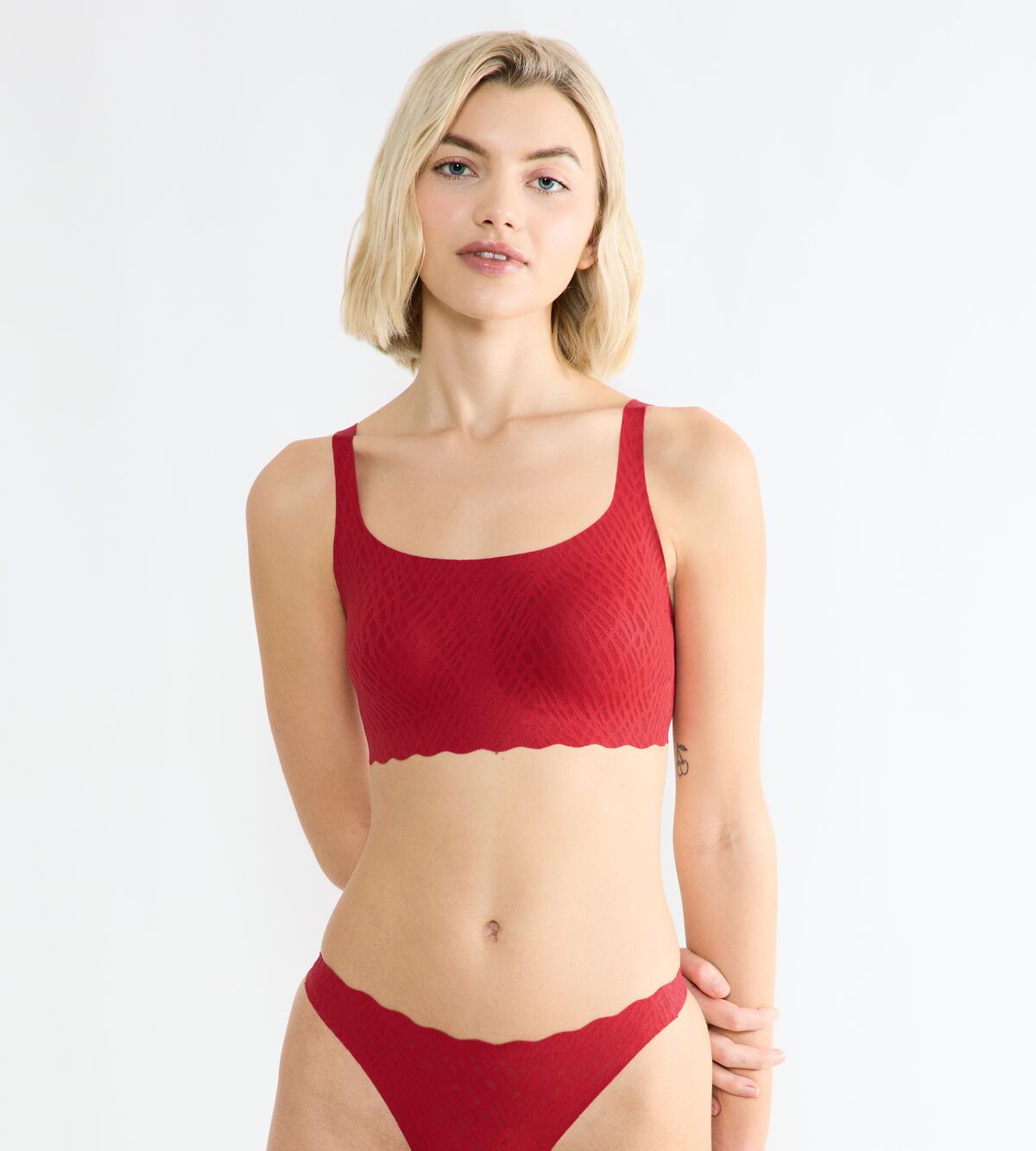 SLOGGI ZERO FEEL BLISS FESTIVE TOP Бордо