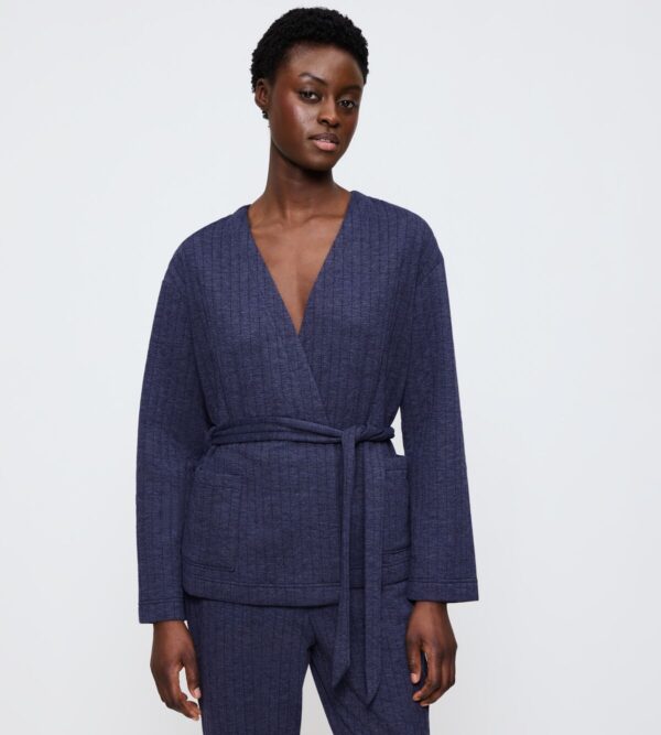 COZY COMFORT ROBE TOP QUILTED Синий