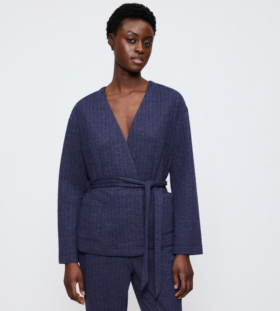 COZY COMFORT COZY COMFORT ROBE TOP QUILTED Синий