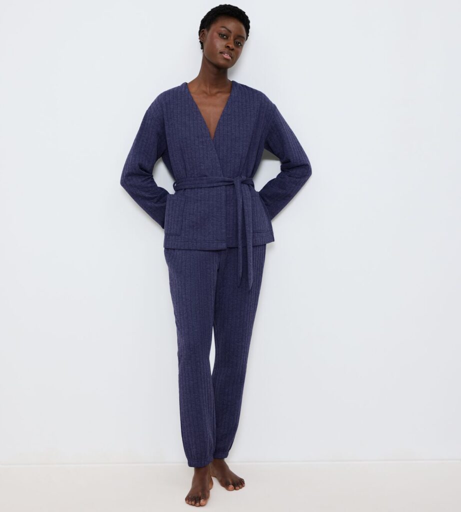 COZY COMFORT COZY COMFORT ROBE TOP QUILTED Синий